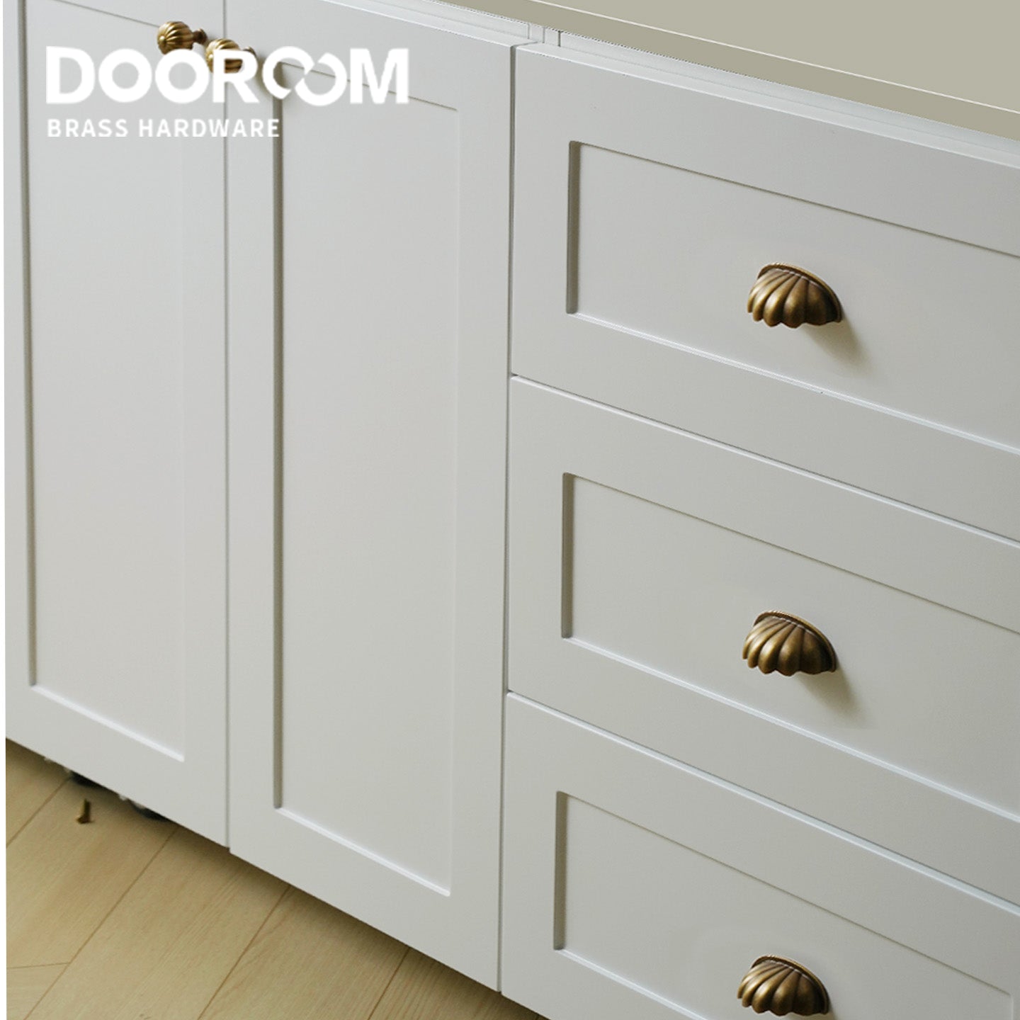 Dooroom Brass Furniture Handles Modern Pumpkin Yellow Bronze Wardrobe Dresser Cupboard Cabinet Shoe Box Knobs Hardware tools DOOROOM