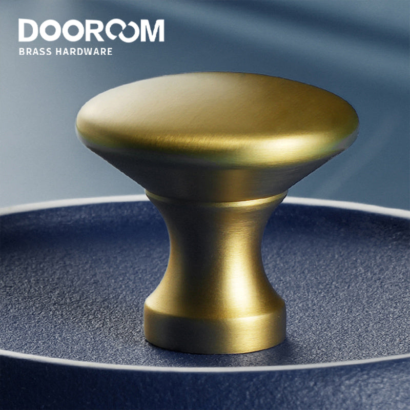 Dooroom Brass Furniture Handles Fresh Simple Nordic American Wardrobe Dresser Cupboard Cabinet Drawer Round Pulls Knobs  DOOROOM