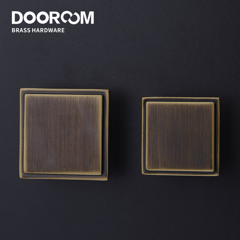 Dooroom Brass Furniture Handles Wardrobe Dresser Cupboard Cabinet Drawer Shoe Box Pulls Modern Black Antique Knobs DOOROOM