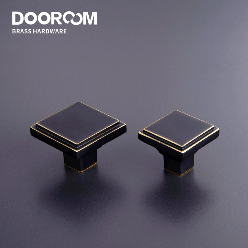 Dooroom Brass Furniture Handles Wardrobe Dresser Cupboard Cabinet Drawer Shoe Box Pulls Modern Black Antique Knobs DOOROOM