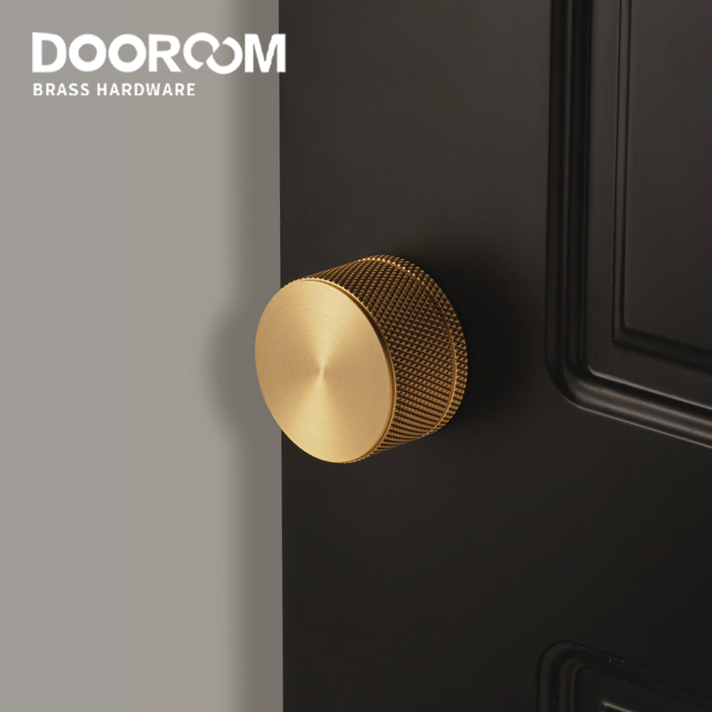 Dooroom New Keyless Privacy Locks Home Bathroom Room Door Locks Black Gold Indoor Press Locks Minimalist Round Door Locks DOOROOM