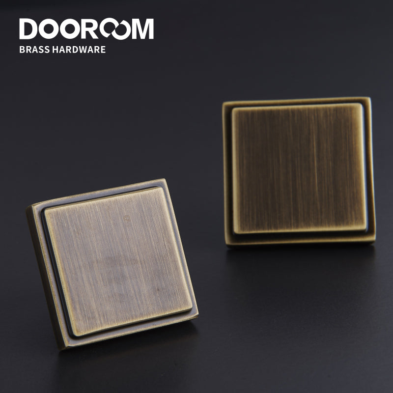Dooroom Brass Furniture Handles Wardrobe Dresser Cupboard Cabinet Drawer Shoe Box Pulls Modern Black Antique Knobs DOOROOM