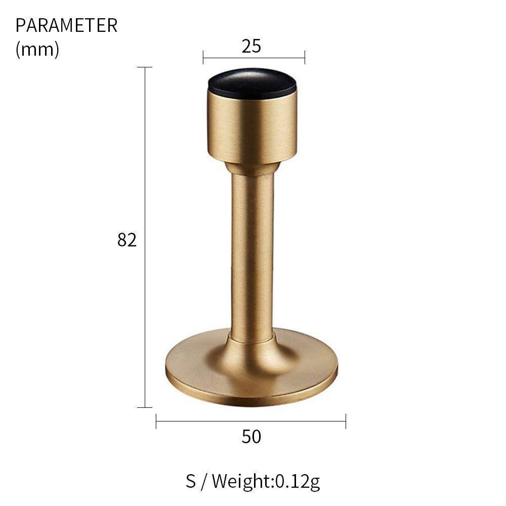 Dooroom Brass Door Stops Hole Free Bathroom Door Stopper Heavy Duty Floor Wall Mount Bumper Non-magnetic Door Holder Catch DOOROOM
