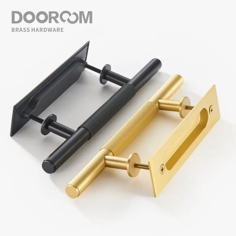 Dooroom Brass Barn Sliding Door Handle Modern American Push Pull Kicken Living Room Bathroom Balcony DOOROOM