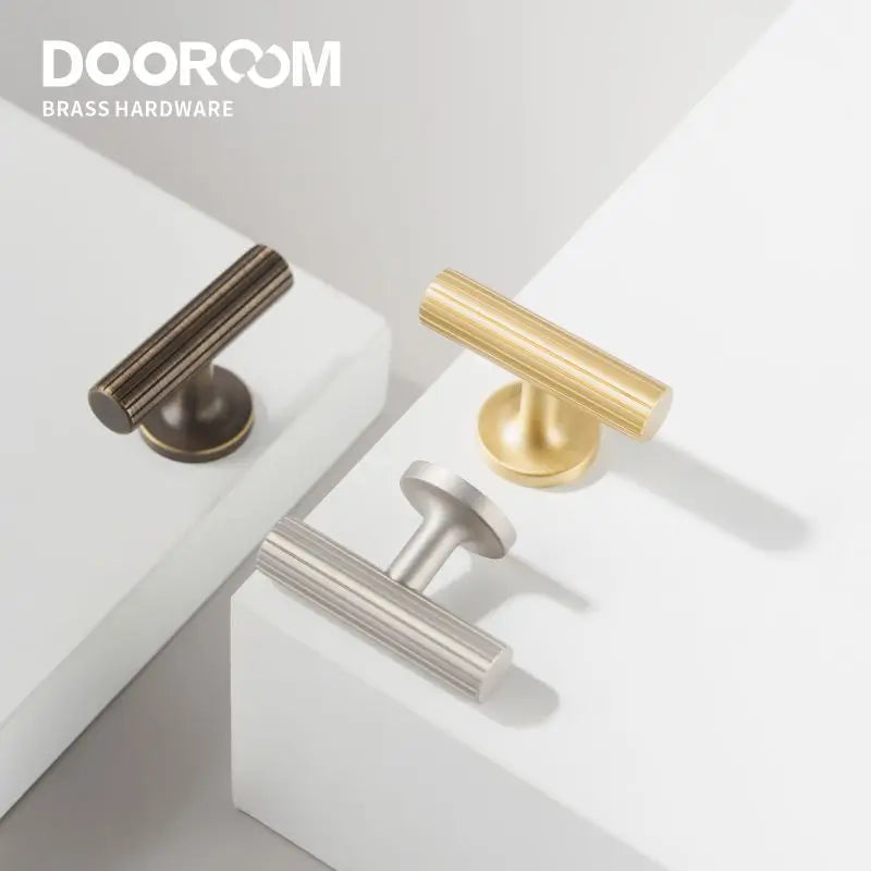 Dooroom Brass Linear Furniture Handles Antique Brass Matt Nickel Silver Cupboard Wardrobe Dresser Shoe Box Drawer Cabinet Pulls DOOROOM