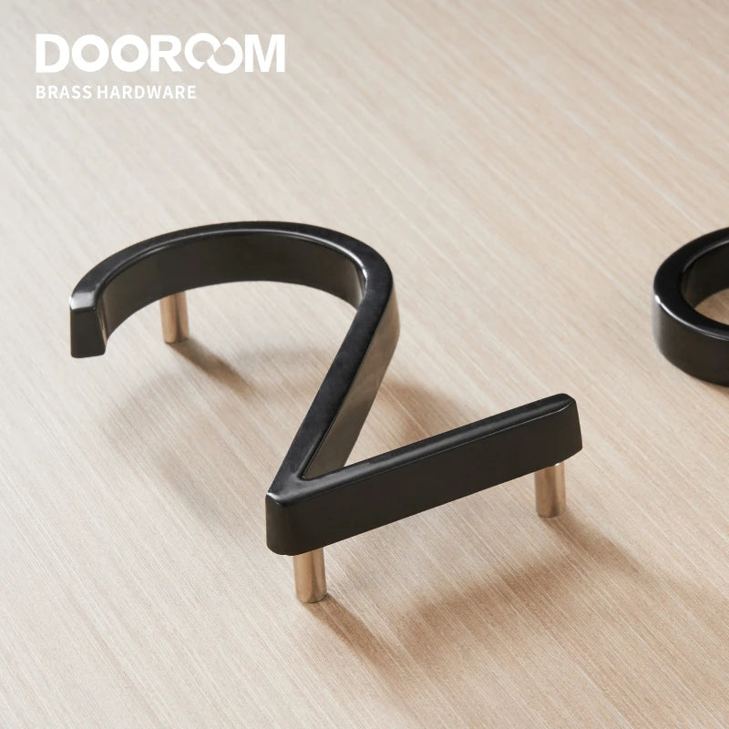 Dooroom Zinc Alloy Digits 0-9 Letters A B C Company Names Door Plate House Number Room Number Hotel Floor Number Villa Signboard DOOROOM