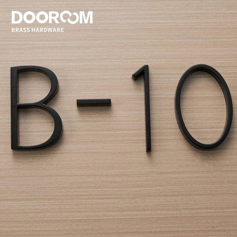 Dooroom Zinc Alloy Digits 0-9 Letters A B C Company Names Door Plate House Number Room Number Hotel Floor Number Villa Signboard DOOROOM