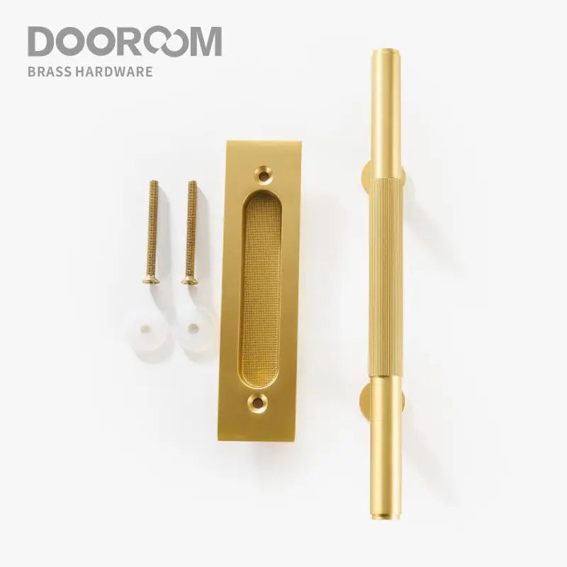 Dooroom Brass Barn Sliding Door Handle Modern American Push Pull Kicken Living Room Bathroom Balcony DOOROOM