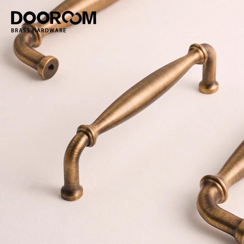 Dooroom Brass High Quality Furniture Handles Home Handshake Wardrobe Dresser Cupboard Cabinet Drawer Kitchen Accessories Pulls DOOROOM