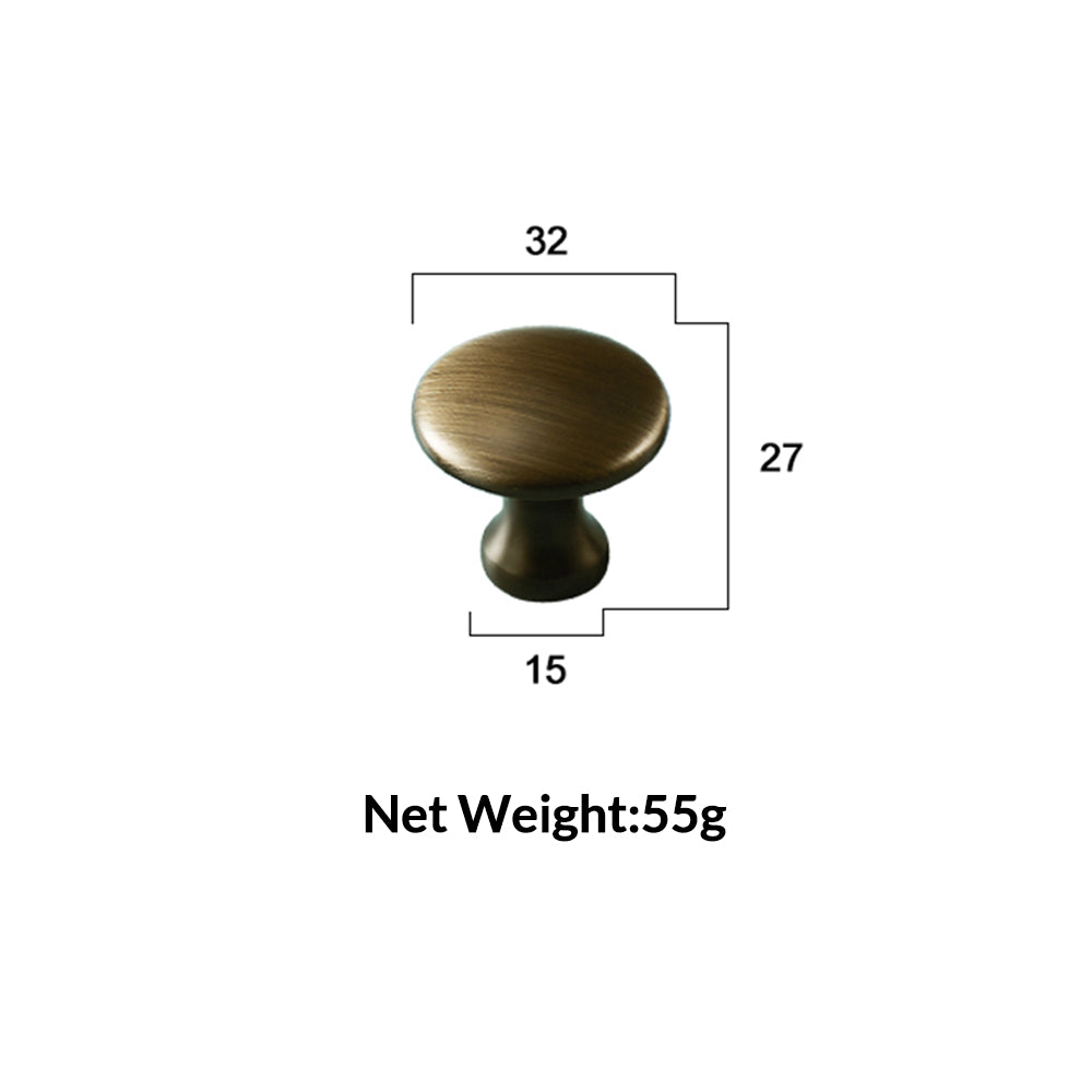 Dooroom Brass Furniture Handles Fresh Simple Nordic American Wardrobe Dresser Cupboard Cabinet Drawer Round Pulls Knobs  DOOROOM