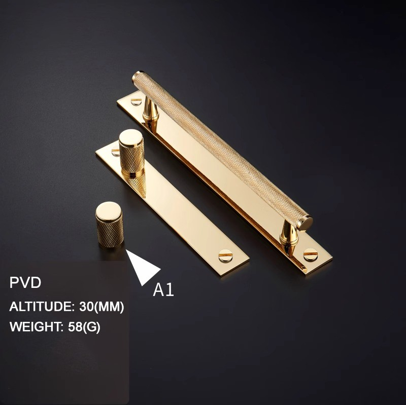 Dooroom Brass Long Furniture Handles Knurled Wardrobe Dresser Cupboard Cabinet Drawer Refrigerator Door Pulls Knobs DOOROOM