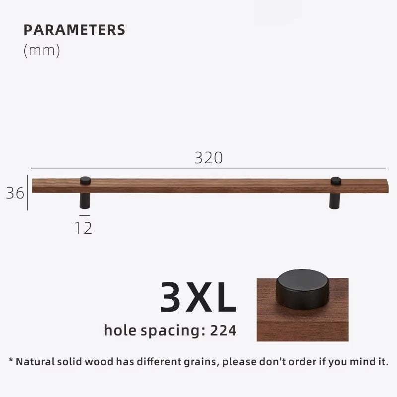Dooroom Walnut Brass Furniture Handles Long Modern Pulls Cupboard Wardrobe Dresser Shoe Box Wine Bar Drawer Cabinet Knobs DOOROOM