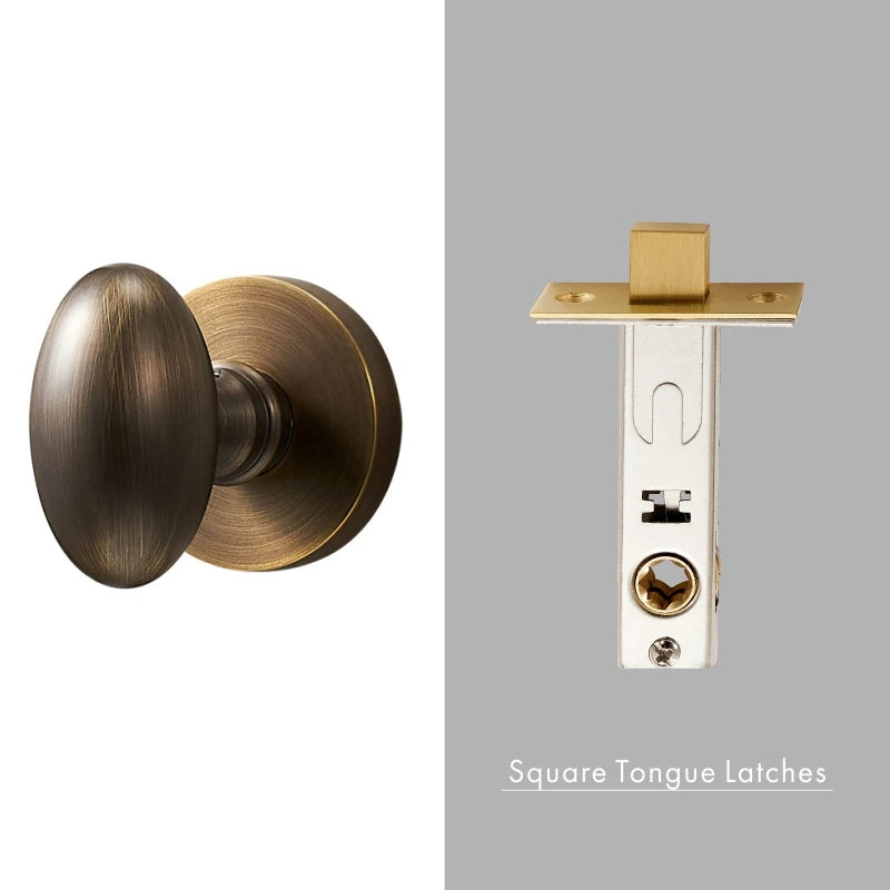 Dooroom Brass Door Lock Set Modern Interior Bedroom Bathroom Double Wood Door Lever Set Dummy Privacy Passage Hidden Door Lock DOOROOM