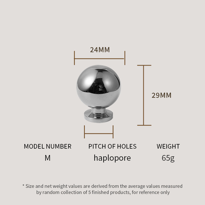 Dooroom Brass Rotundity High Quality Silver Furniture Wardrobe Dresser Cupboard Cabinet Door Drawer  Handle DOOROOM