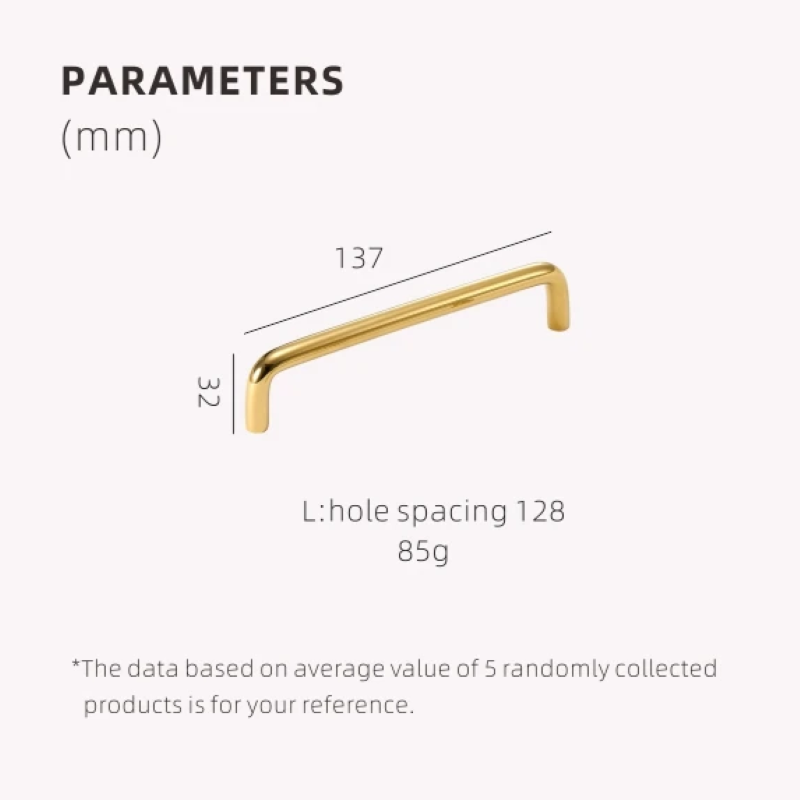 Dooroom Fashion Brass Shiny Gold Handles Simple Nordic Ins Cupboard Wardrobe Dresser Cabinet Door Drawer Furniture Pulls Knobs DOOROOM