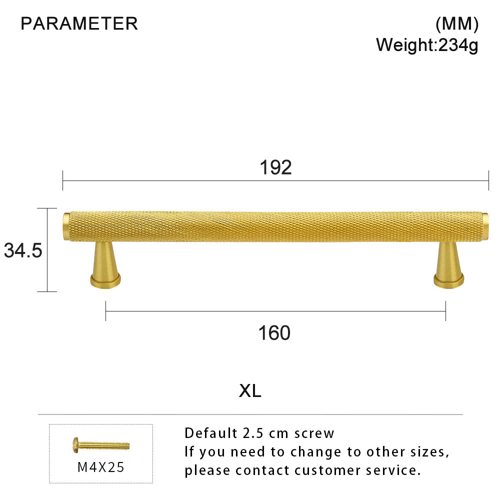 Dooroom Brass Knurled Devise Furniture Handles Gold Black Modern Wardrobe Cabinet Dresser Cupboard Drawer Pulls Knobs Bar DOOROOM