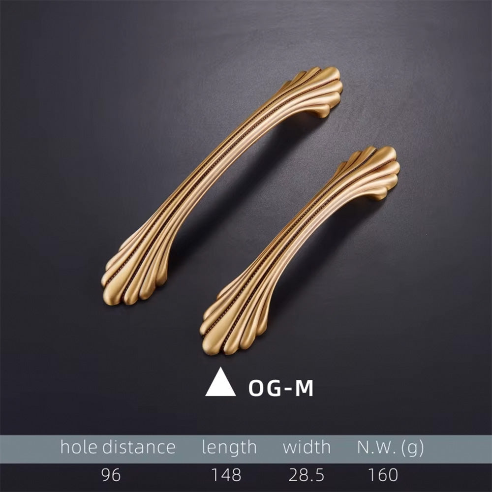 Dooroom Brass Handles New European American Diplopore Stripe Wardrobe Dresser Cupboard Cabinet Drawer Shoe Box Furniture Pulls DOOROOM