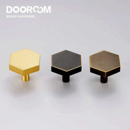 Dooroom Brass Furniture Handles Nordic Ins Gold Black Bronze White Wood Door Wardrobe Dresser Cupboard Drawer Cabinet Pull Knob DOOROOM