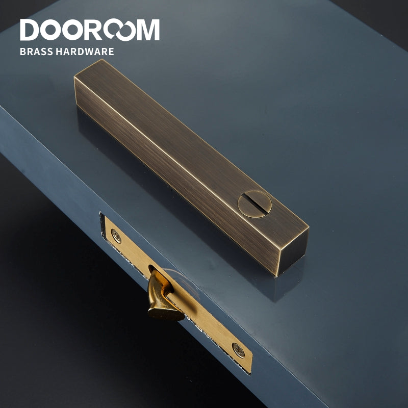 Dooroom Brass Sliding Door Lock Set Handles LOFT Nordic Push Pull Wood Door Interior Living Room Bathroom Balcony Kitchen DOOROOM