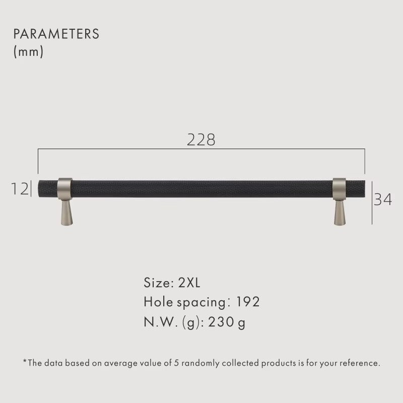 Dooroom Brass Knurled Furniture Handles Modern Matt Black Brass Silver Cupboard Wardrobe Dresser Shoe Box Drawer Cabinet Pulls DOOROOM