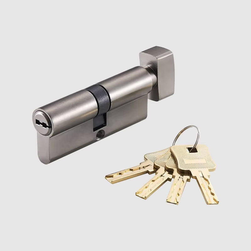Dooroom Thumb-Turn Euro Cylinder Door Lock Barrel 75mm Brass Made Multi Colours Optional DOOROOM