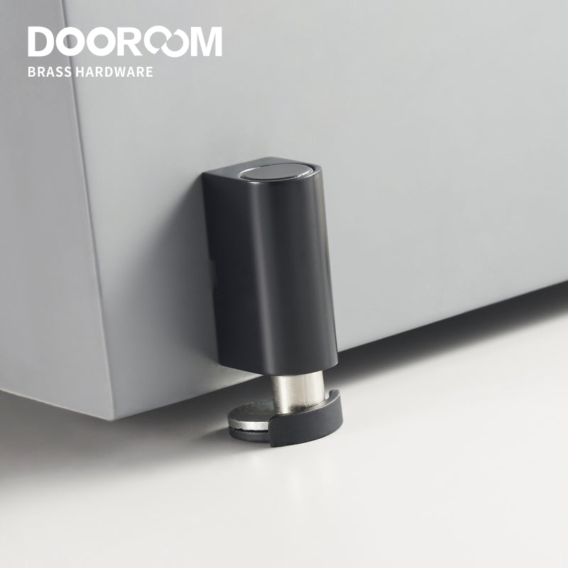 Dooroom Brass Door Stops White Black Punch Free Heavy Duty Door Holder Magnetic Invisible Door Stopper Catch DOOROOM