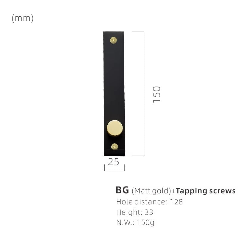Dooroom Brass Furniture Knurled Unfold/Conceal Install Modern Gold Black Wardrobe Dresser Cupboard Cabinet Drawer Pulls  bar DOOROOM