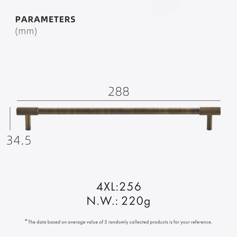 Dooroom Antique Brass Knurling Furniture Handles Long Round Modern Pulls Cupboard Wardrobe Dresser Shoe Box Drawer Cabinet Knobs DOOROOM