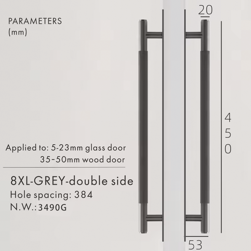 Dooroom Brass Straight Grain With Base PlateDoor Handles Double Door Wood Door Shower Room Black Antique Brass Pulls DOOROOM