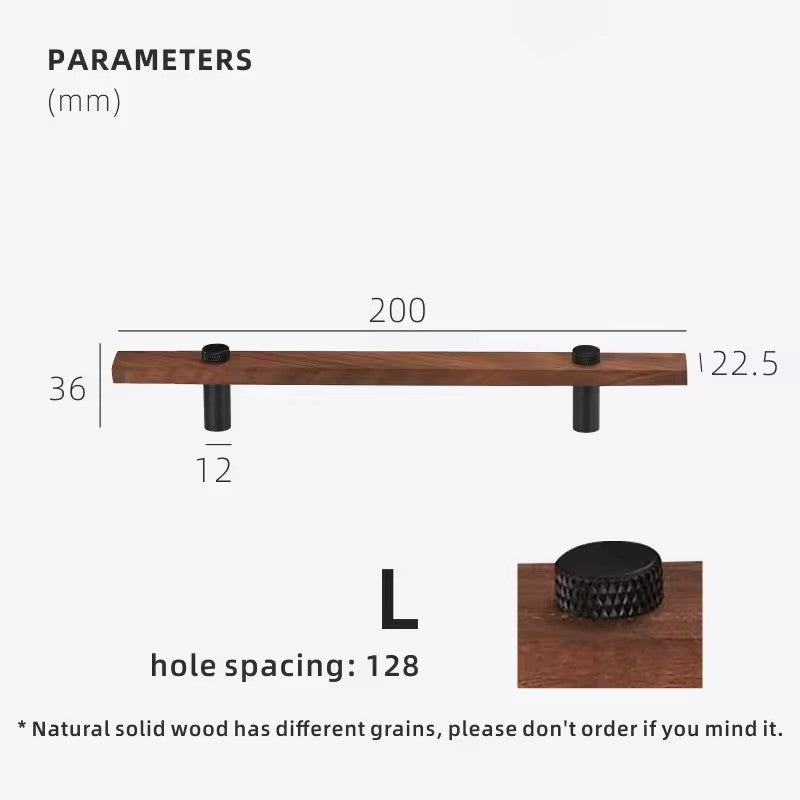 Dooroom Walnut Brass Furniture Handles Long Modern Pulls Cupboard Wardrobe Dresser Shoe Box Wine Bar Drawer Cabinet Knobs DOOROOM