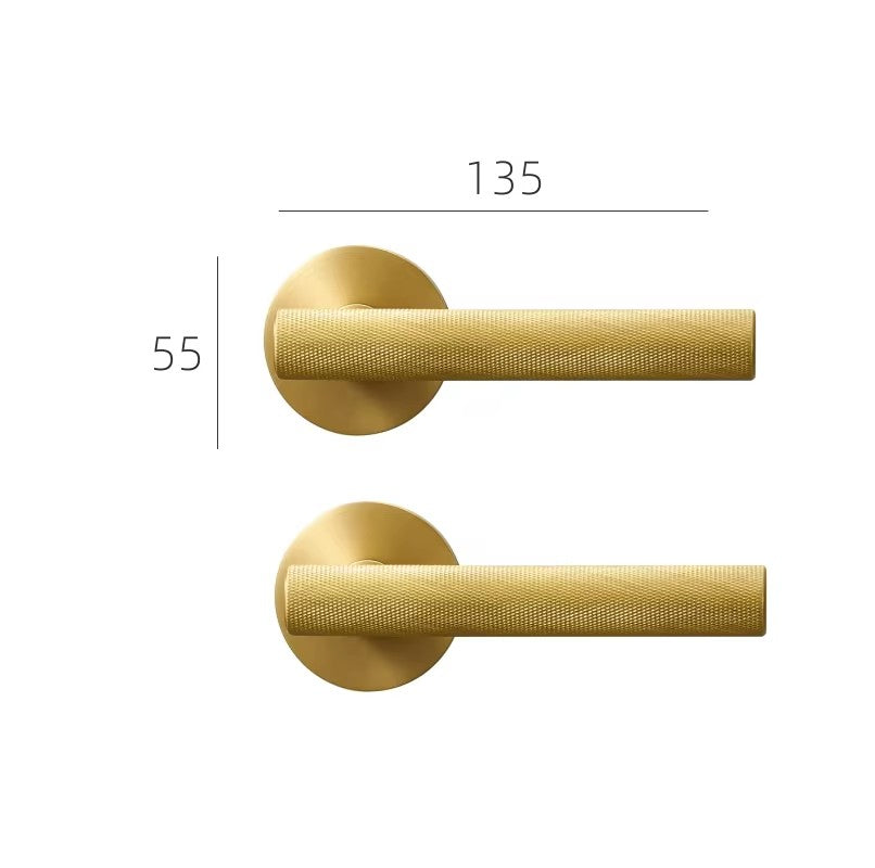 Dooroom brass knurled thumb turn key latch lever handle cylinder key escutcheon passage room lock DOOROOM