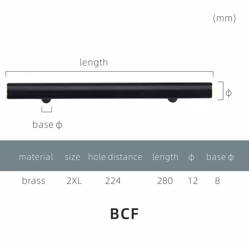 Dooroom Yu'an Brass Furniture Handles Nordic Modern Pastoral Wardrobe Dresser Cupboard Drawer Cylinder Black/Gold Pulls Knobs DOOROOM