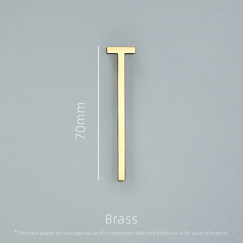 Dooroom Brass Letters A-Z For Company Names Door Plates Decorative Wall Letters Personalized Symbols Address DOOROOM