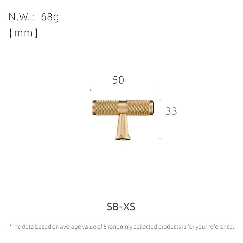 Dooroom Brass Long Furniture Handles Knurled  Wardrobe Dresser Cupboard Cabinet Drawer Refrigerator Door Pulls Knobs DOOROOM