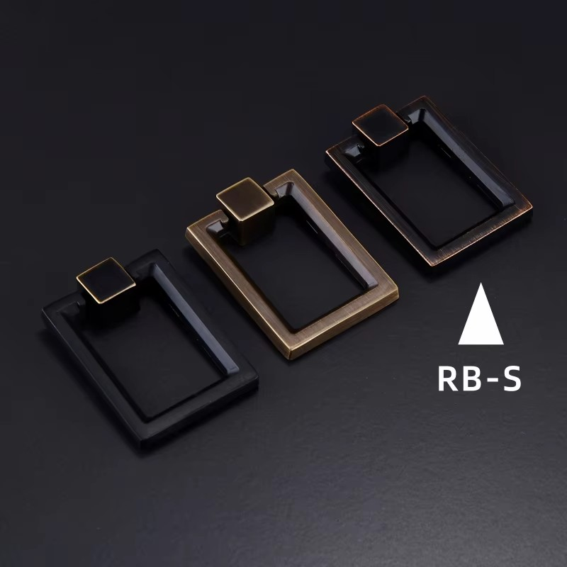 Dooroom Brass Furniture Handle Wardrobe Dresser Cupboard Cabinet Drawer Pull Modern Southeast Asia HK American Knob Black Bronze DOOROOM