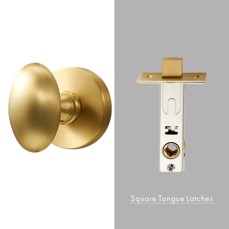 Dooroom Brass Door Lock Set Modern Interior Bedroom Bathroom Double Wood Door Lever Set Dummy Privacy Passage Hidden Door Lock DOOROOM