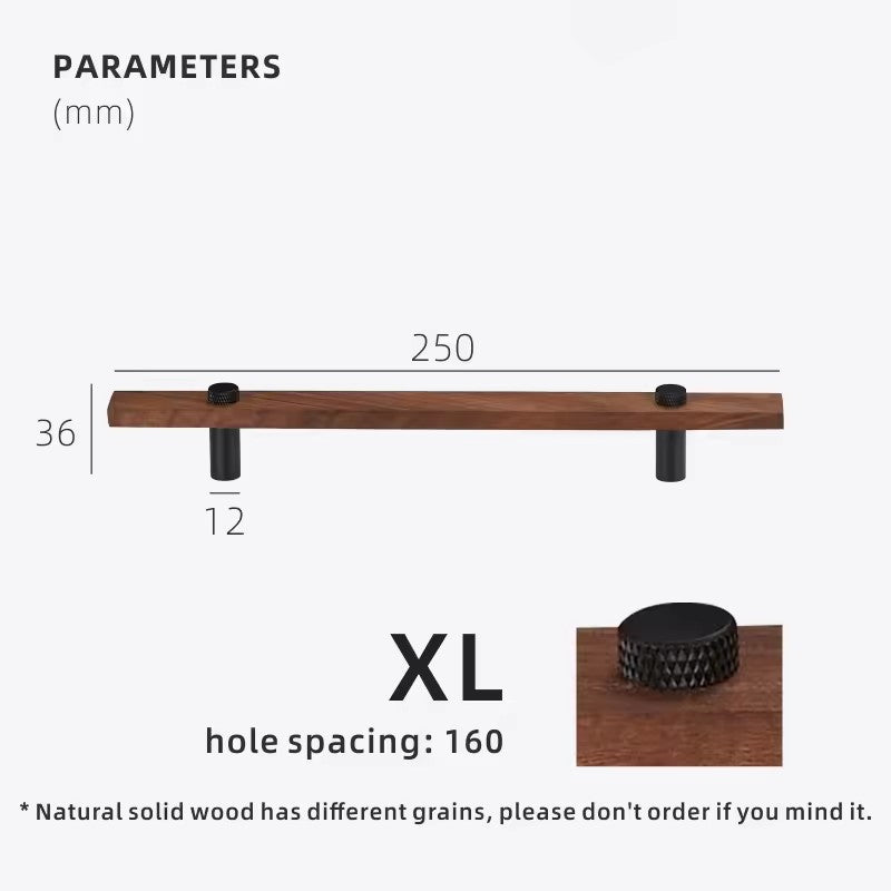 Dooroom Walnut Brass Furniture Handles Long Modern Pulls Cupboard Wardrobe Dresser Shoe Box Wine Bar Drawer Cabinet Knobs DOOROOM
