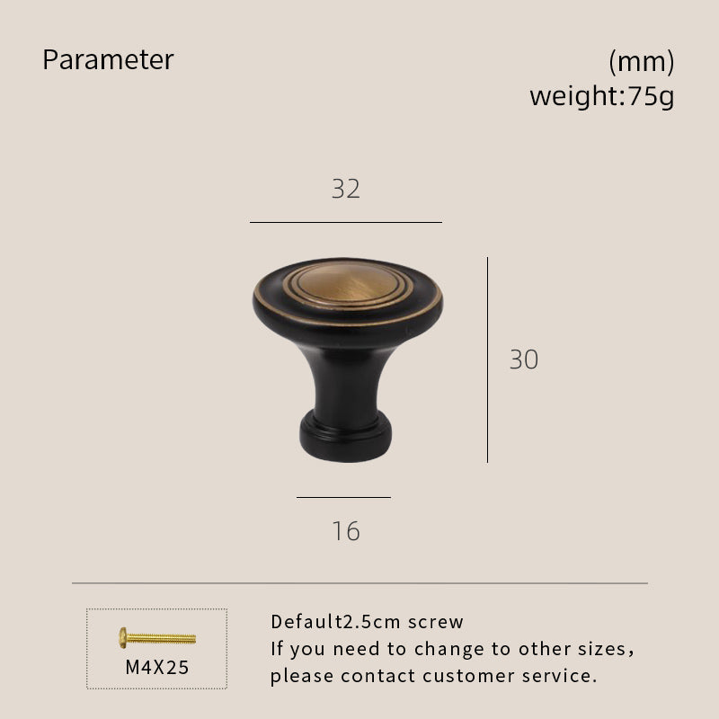 Dooroom Solid Brass Handle Superior Quality Wardrobe Cabinet Round Drawer Knob Mushroom Type Porcelain Bling Single Hole Handle DOOROOM