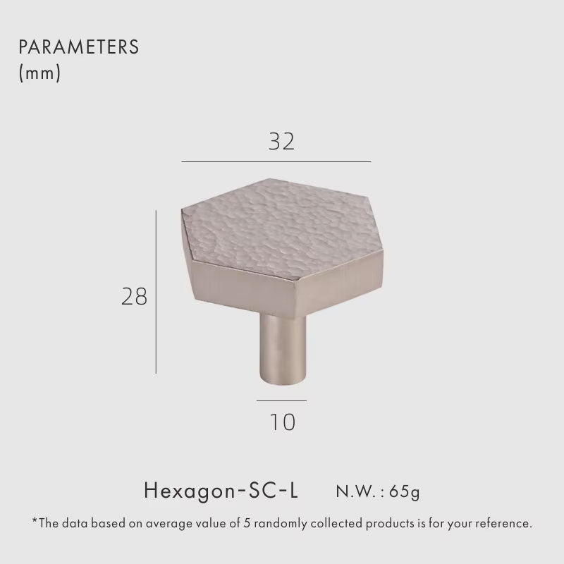 Dooroom Brass Furniture Handles Hammered Bright Satin Chrome Round Hexagon Cupboard Wardrobe Dresser Drawer Cabinet Knobs DOOROOM