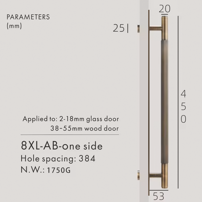 Dooroom Brass Straight Grain With Base PlateDoor Handles Double Door Wood Door Shower Room Black Antique Brass Pulls DOOROOM