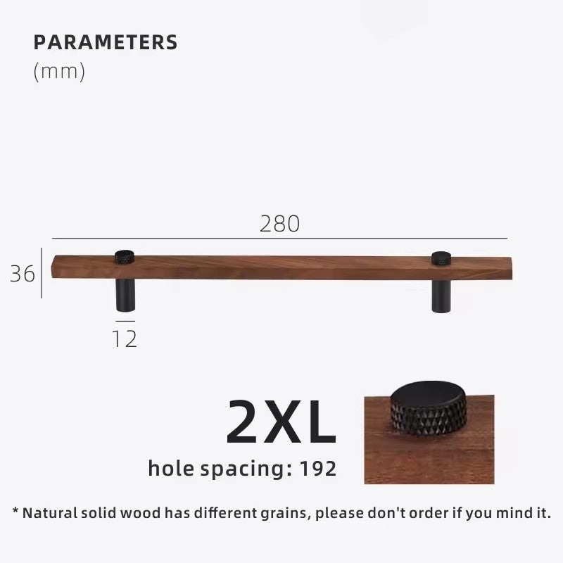 Dooroom Walnut Brass Furniture Handles Long Modern Pulls Cupboard Wardrobe Dresser Shoe Box Wine Bar Drawer Cabinet Knobs DOOROOM