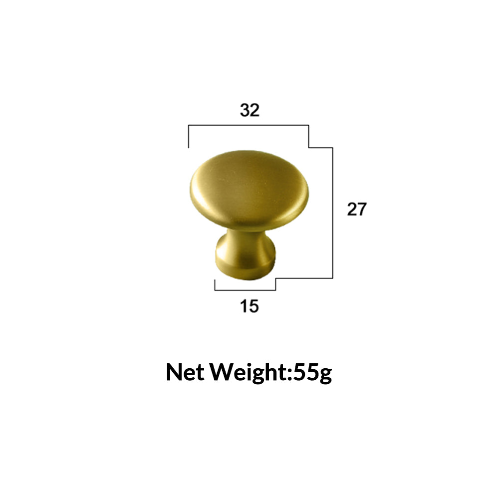 Dooroom Brass Furniture Handles Fresh Simple Nordic American Wardrobe Dresser Cupboard Cabinet Drawer Round Pulls Knobs  DOOROOM