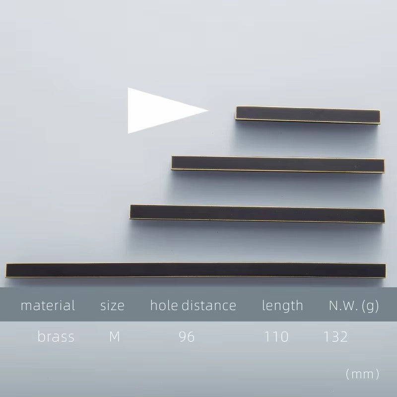 Dooroom Zoe Brass Furniture Handles Long Modern Matt Wardrobe Dresser Cupboard Cabinet Door Drawer Pulls Knobs DOOROOM