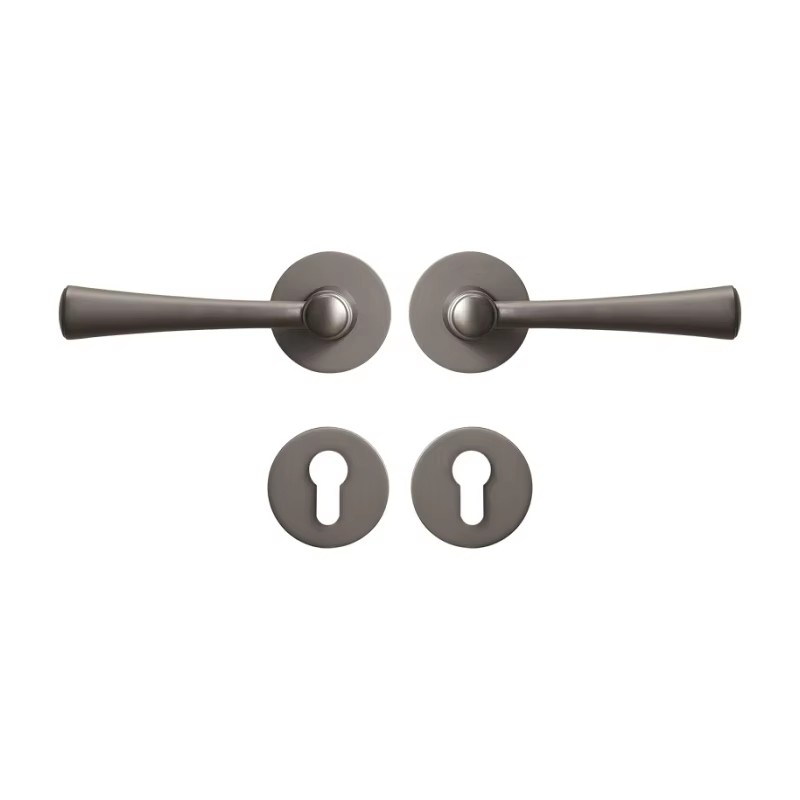 Dooroom Brass Door Lock Set Modern Light Luxury Interiror Bedroom Bathroom Double Wood Door Lever Set Dummy Handle Knob DOOROOM