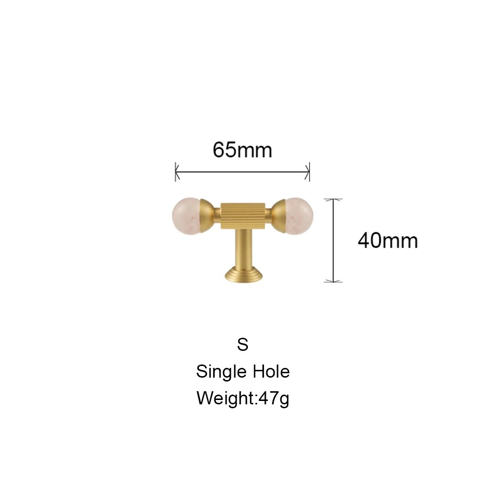 Dooroom Brass Furniture Handles Golden Cupboard Closet Cabinet Pulls T-Bar Acrylic Kitchen Modern Wardrobe Drawer Door Knobs DOOROOM