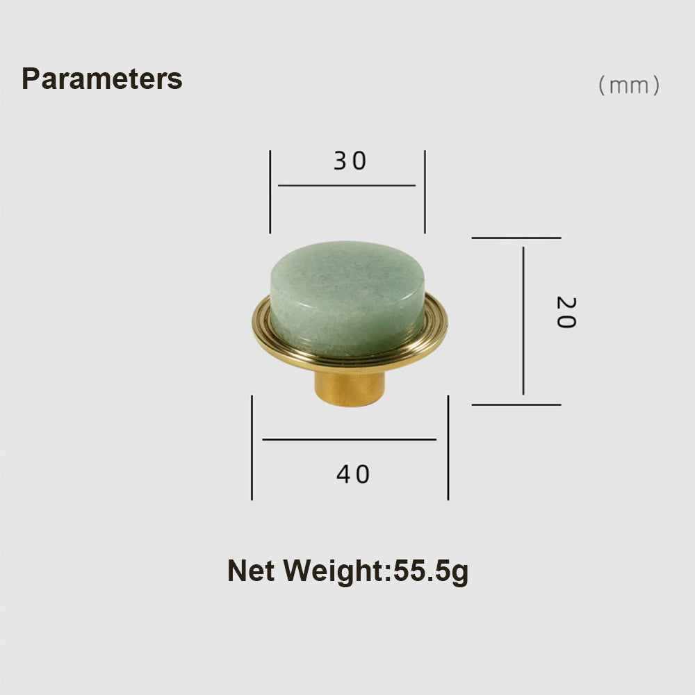 Dooroom Natural Marble Furniture Handle knob Stylish White Turquoise Brass Cabinet Drawer Wood Door Knobs Wall Clothes Cap Hook DOOROOM