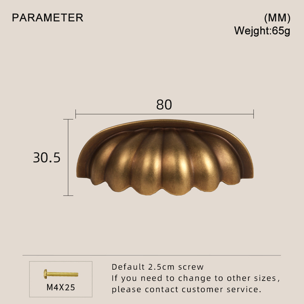 Dooroom Brass Furniture Handles Modern Pumpkin Yellow Bronze Wardrobe Dresser Cupboard Cabinet Shoe Box Knobs Hardware tools DOOROOM
