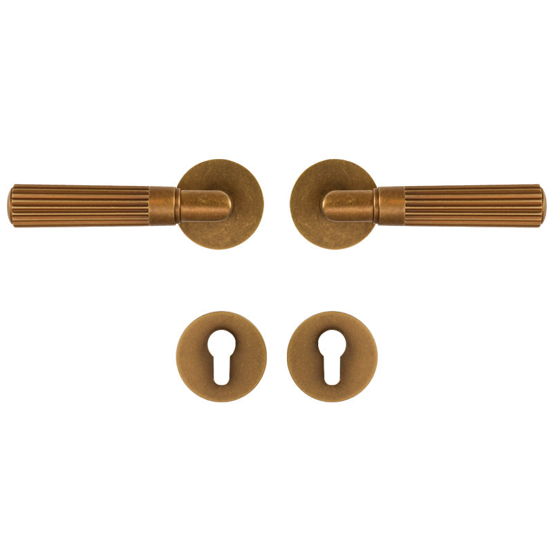 Dooroom Brass Door Lock Set Retro Simplicity Interior Bedroom Bathroom Lock Door Dummy Lock Passage Privacy Lock DOOROOM