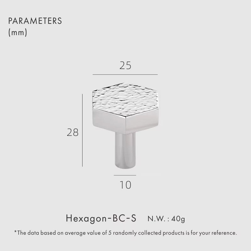 Dooroom Brass Furniture Handles Hammered Bright Satin Chrome Round Hexagon Cupboard Wardrobe Dresser Drawer Cabinet Knobs DOOROOM