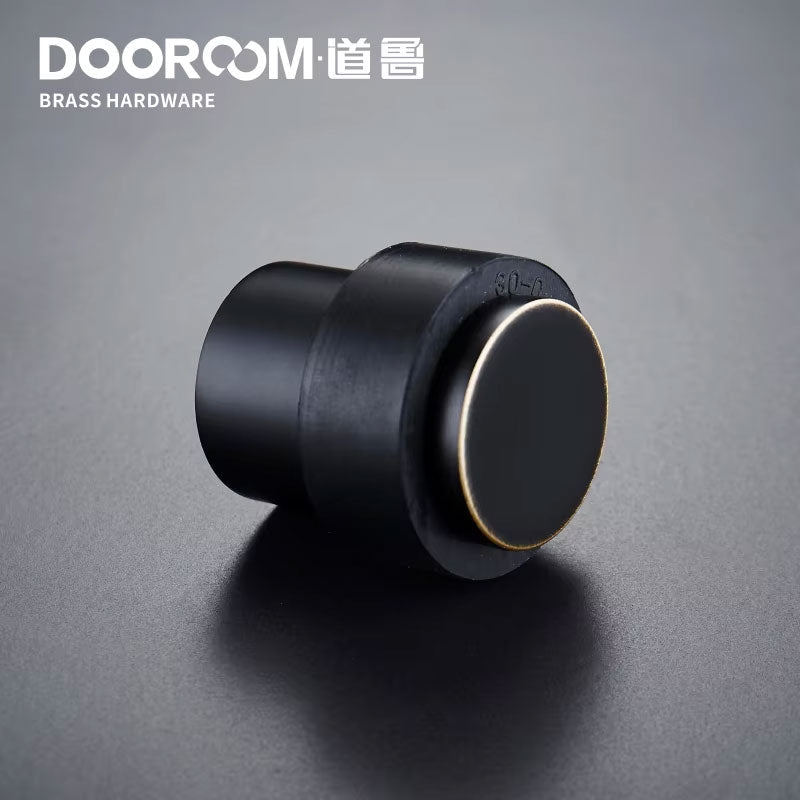 Dooroom Brass Environmental Rubber Door Stops Bathroom Door Stopper Heavy Duty Floor Mount Bumper Non-magnetic Door Holder Catch DOOROOM
